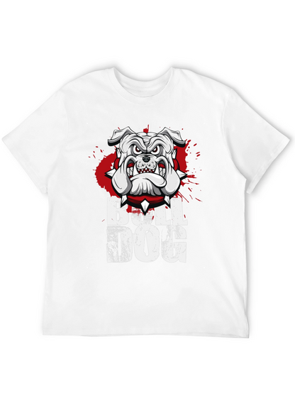 Camiseta Bulldog Inglés Diseño Gráfico Hombre