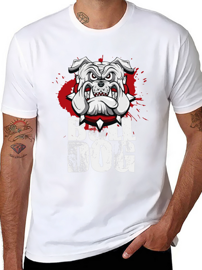 Camiseta Bulldog Inglés Diseño Gráfico Hombre