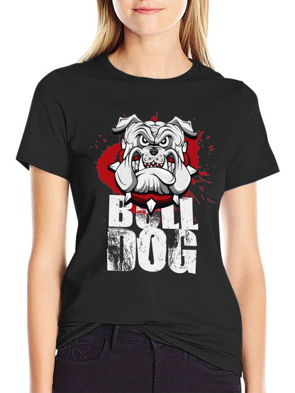 Camiseta Bulldog Inglés Diseño Gráfico Hombre
