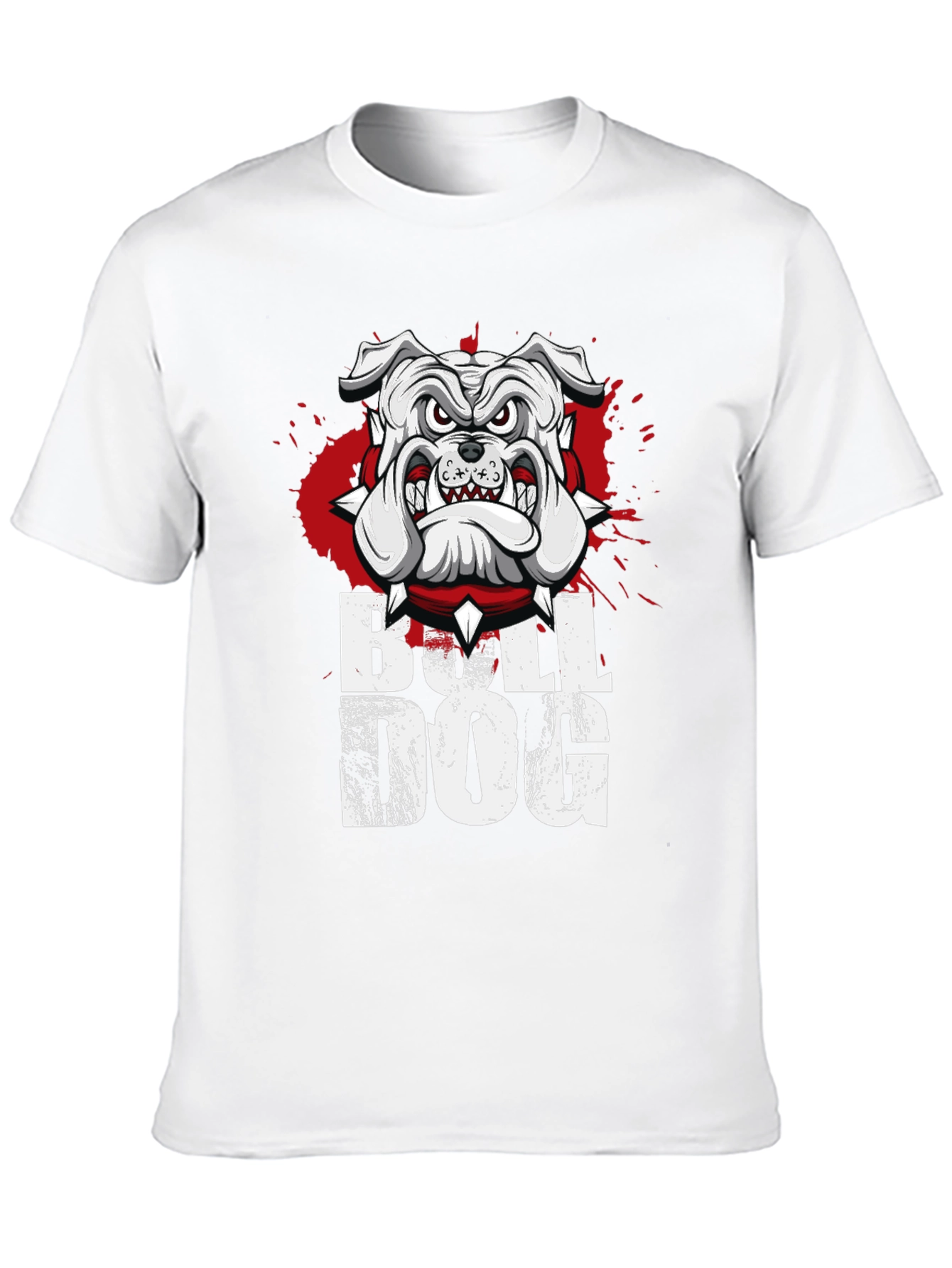 Camiseta Bulldog Inglés Diseño Gráfico Hombre
