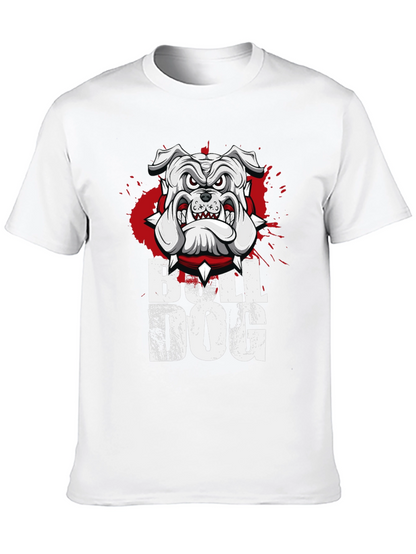 Camiseta Bulldog Inglés Diseño Gráfico Hombre