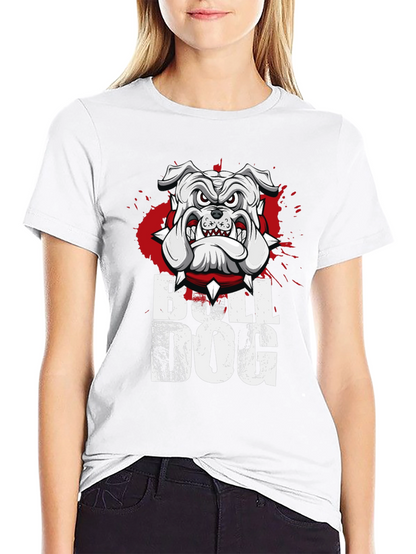 Camiseta Bulldog Inglés Diseño Gráfico Hombre
