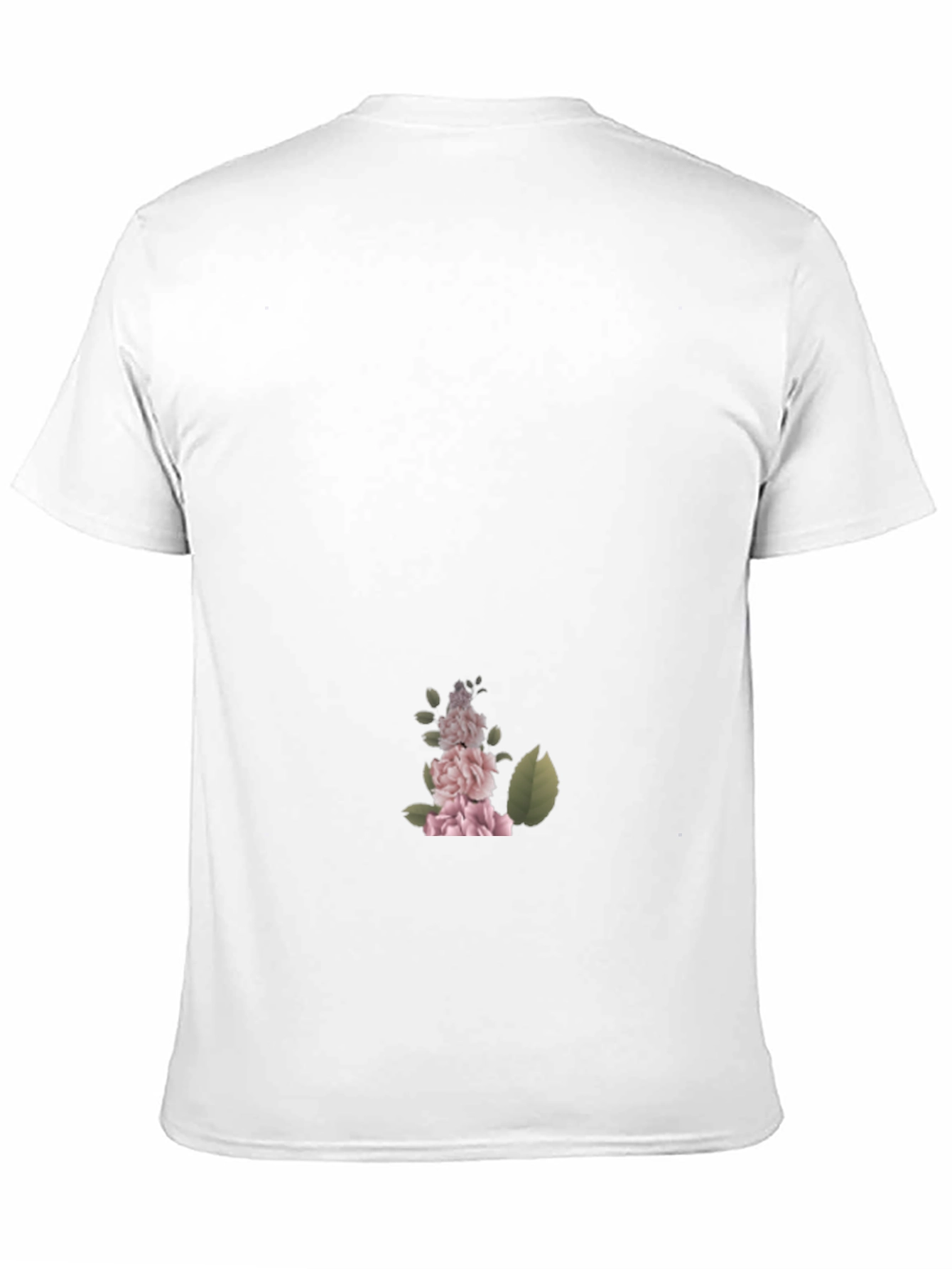 Camiseta Negra con Diseño Floral Elegante para Hombre