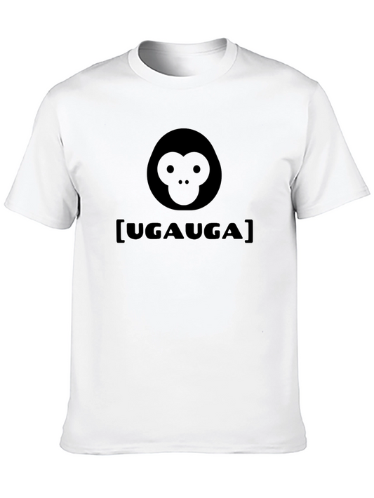 Camiseta Negra con Diseño UGAUGA de Mono