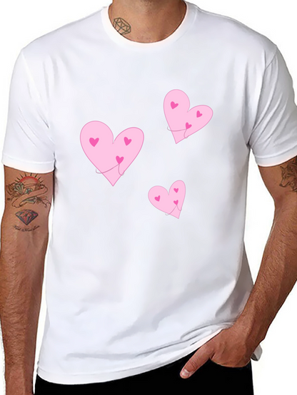Camiseta Negra Corazones Rosas Amor