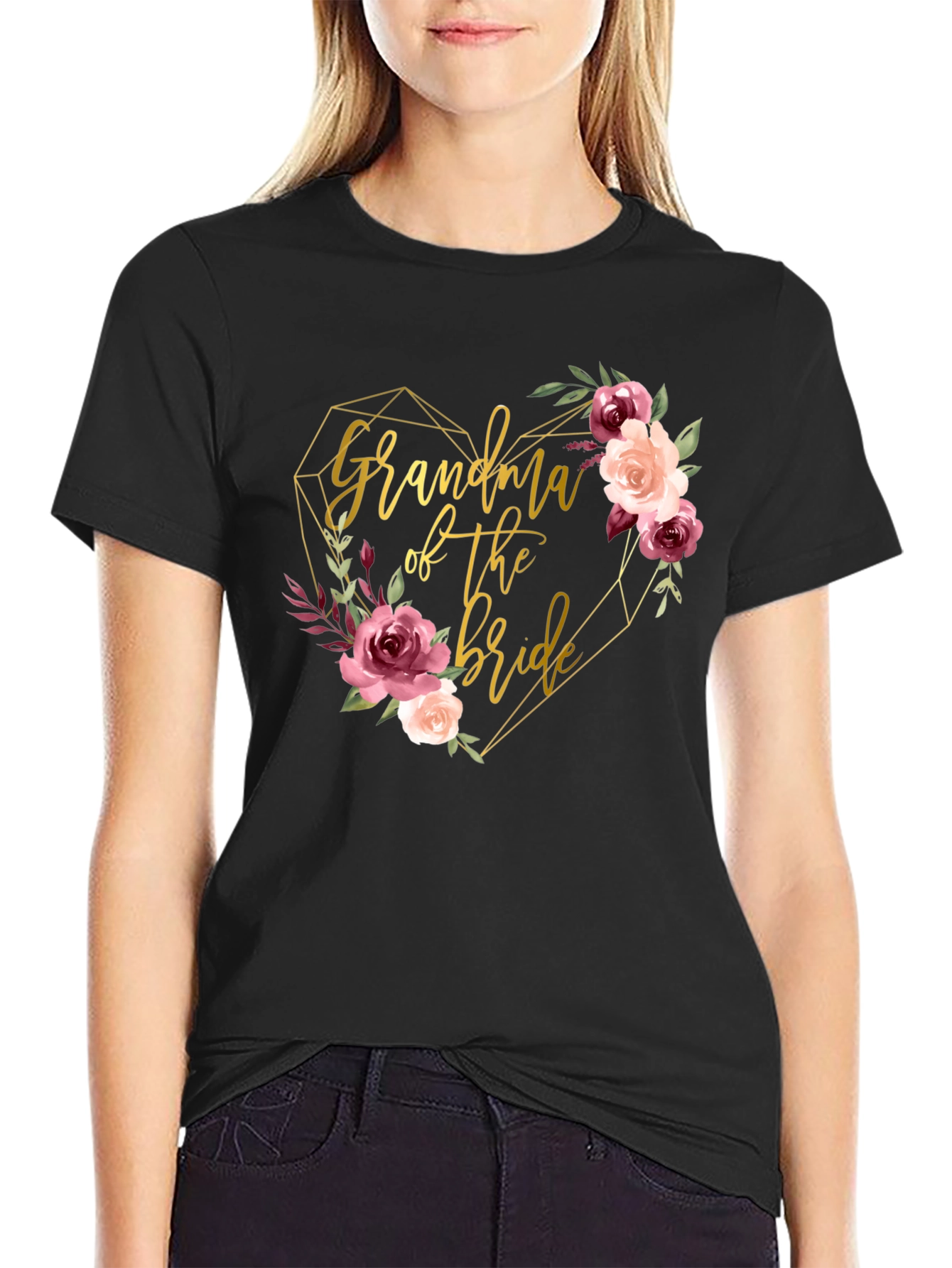 Camiseta Abuela de la Novia - Diseño Floral