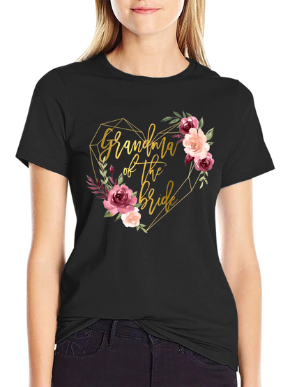 Camiseta Abuela de la Novia - Diseño Floral