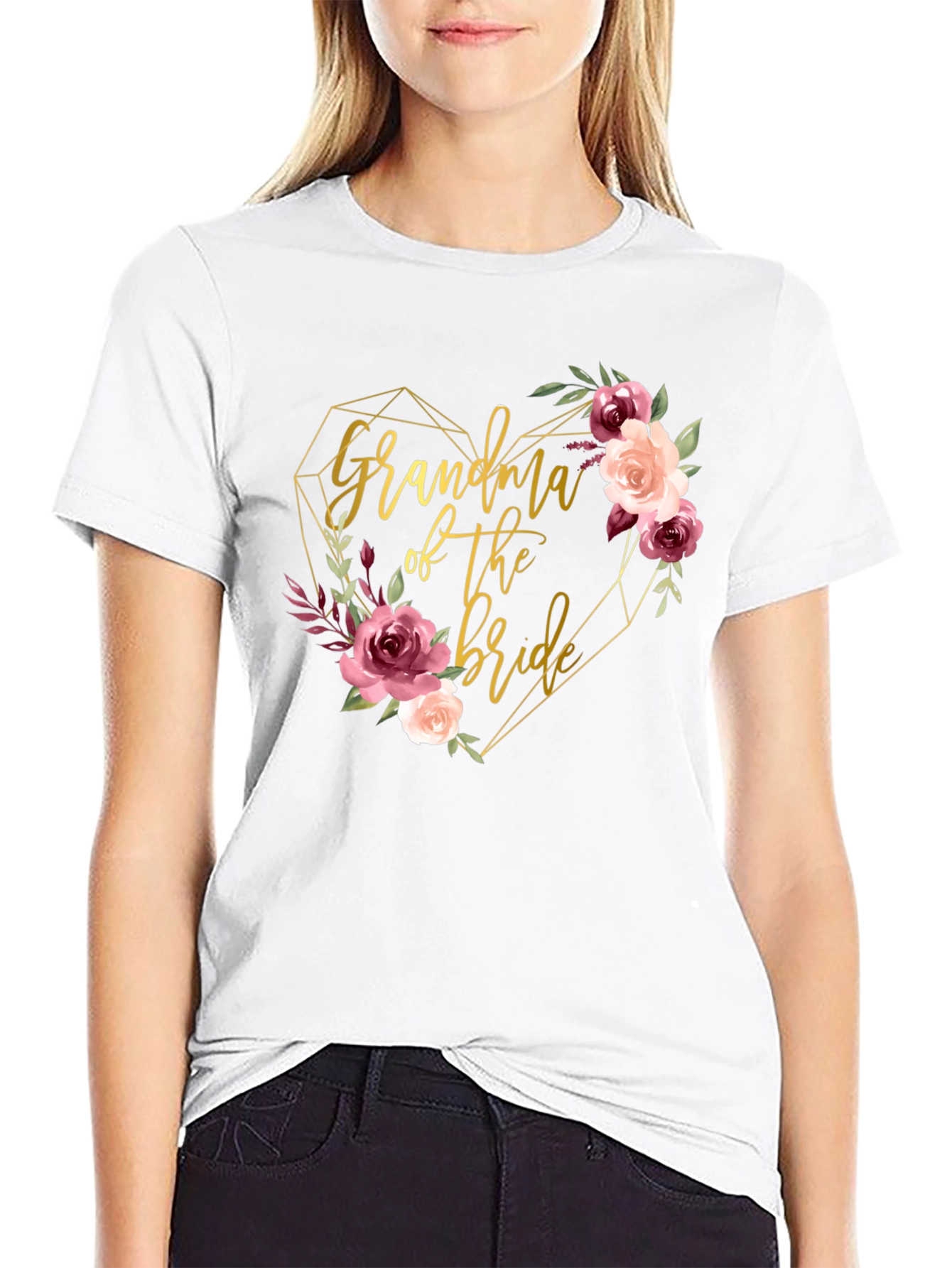 Camiseta Abuela de la Novia - Diseño Floral