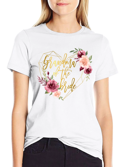 Camiseta Abuela de la Novia - Diseño Floral