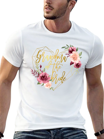 Camiseta Abuela de la Novia - Diseño Floral
