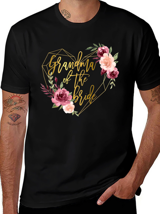 Camiseta Abuela de la Novia - Diseño Floral