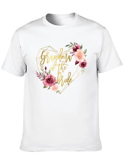Camiseta Abuela de la Novia - Diseño Floral