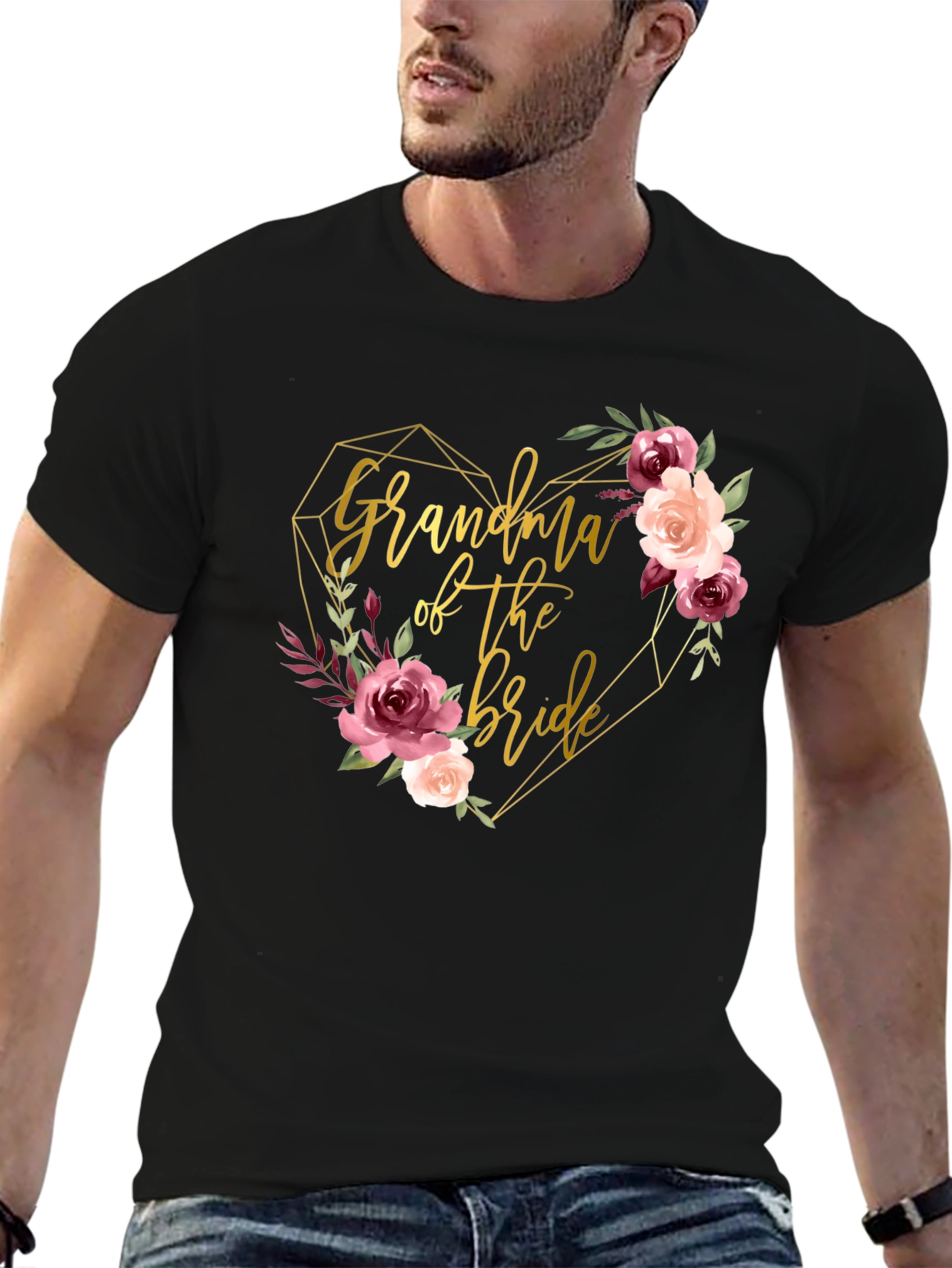 Camiseta Abuela de la Novia - Diseño Floral