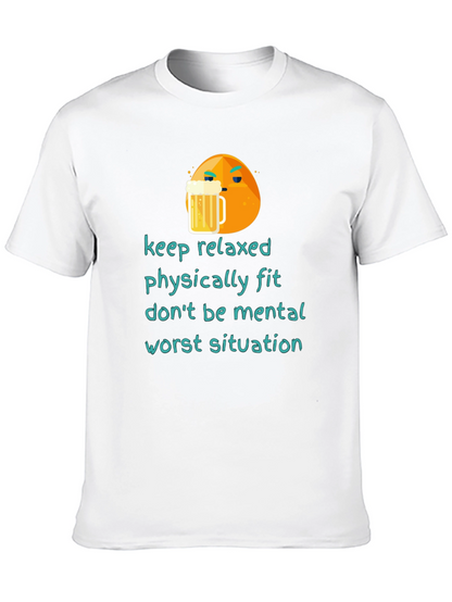 Camiseta con Diseño Relajado para Hombre