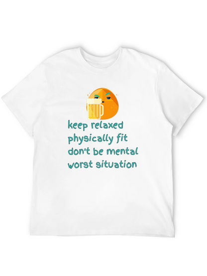 Camiseta con Diseño Relajado para Hombre