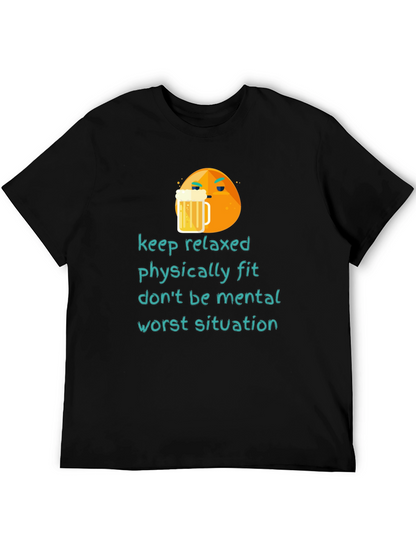 Camiseta con Diseño Relajado para Hombre