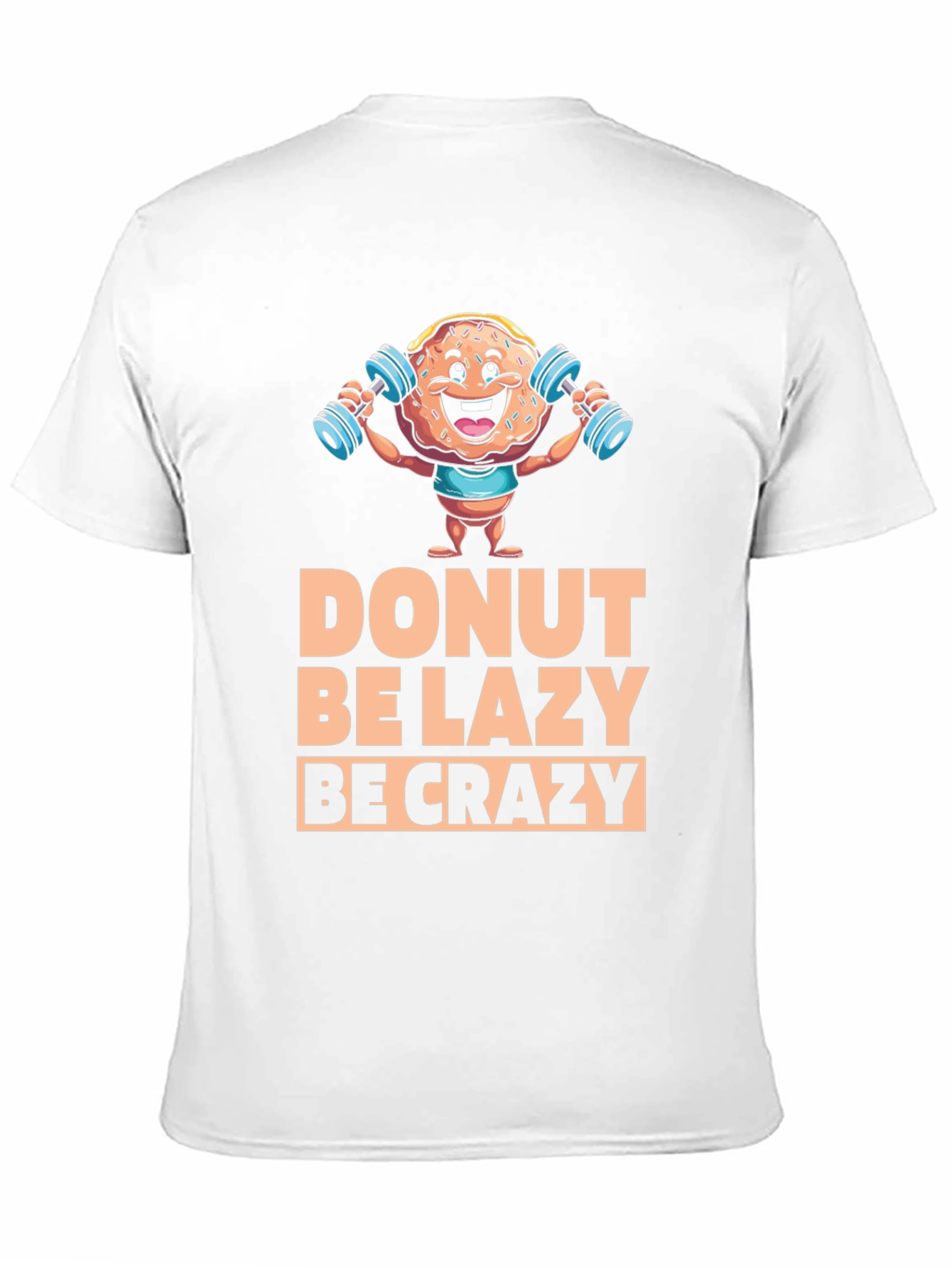 Camiseta Negra con Diseño de Donut Motivacional