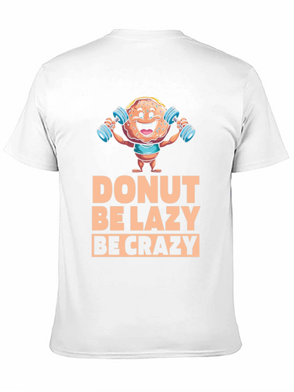 Camiseta Negra con Diseño de Donut Motivacional