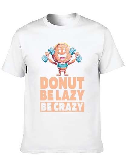 Camiseta Negra con Diseño de Donut Motivacional