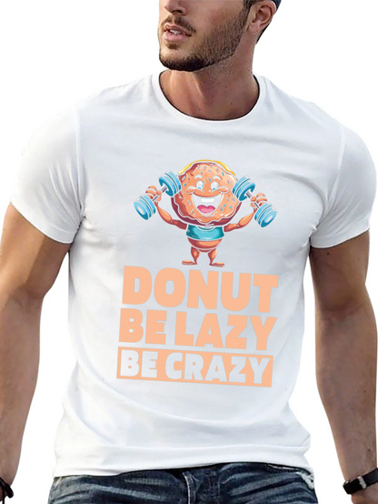 Camiseta Negra con Diseño de Donut Motivacional