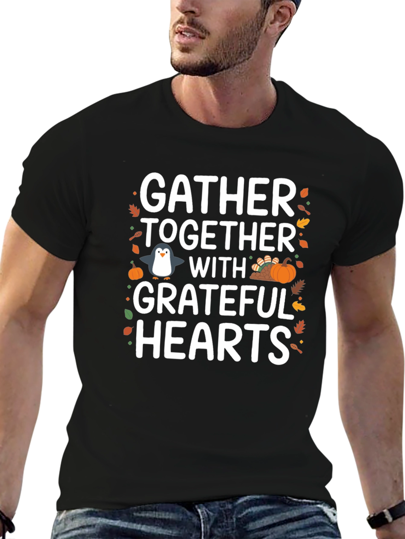 Camiseta Gather Together With Grateful Hearts