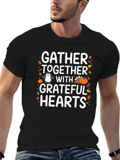 Camiseta Gather Together With Grateful Hearts