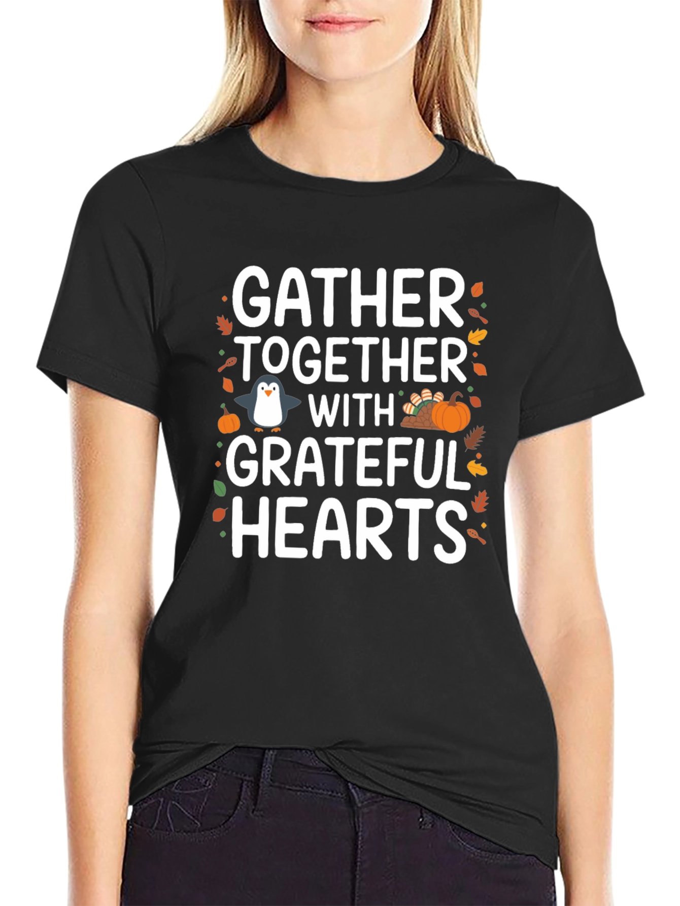 Camiseta Gather Together With Grateful Hearts