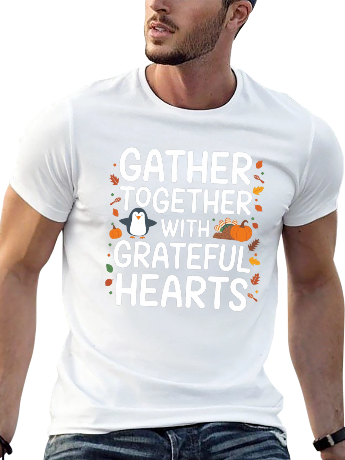 Camiseta Gather Together With Grateful Hearts