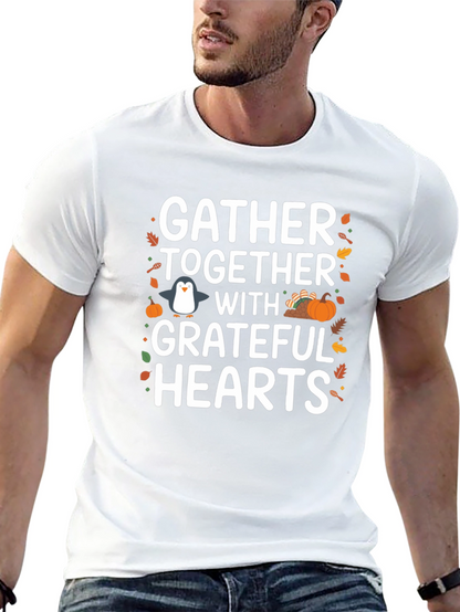 Camiseta Gather Together With Grateful Hearts