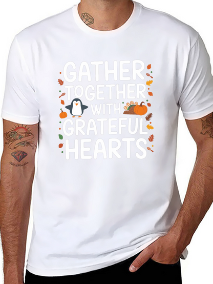 Camiseta Gather Together With Grateful Hearts