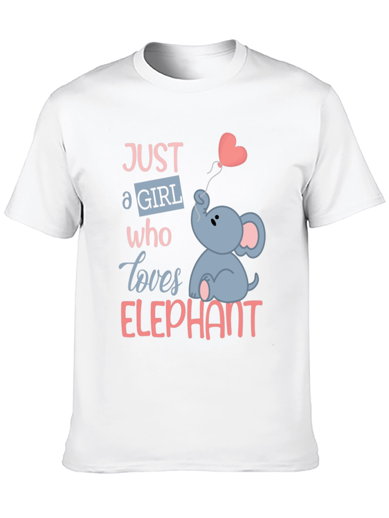 Camiseta Negra con Diseño de Elefante para Niñas