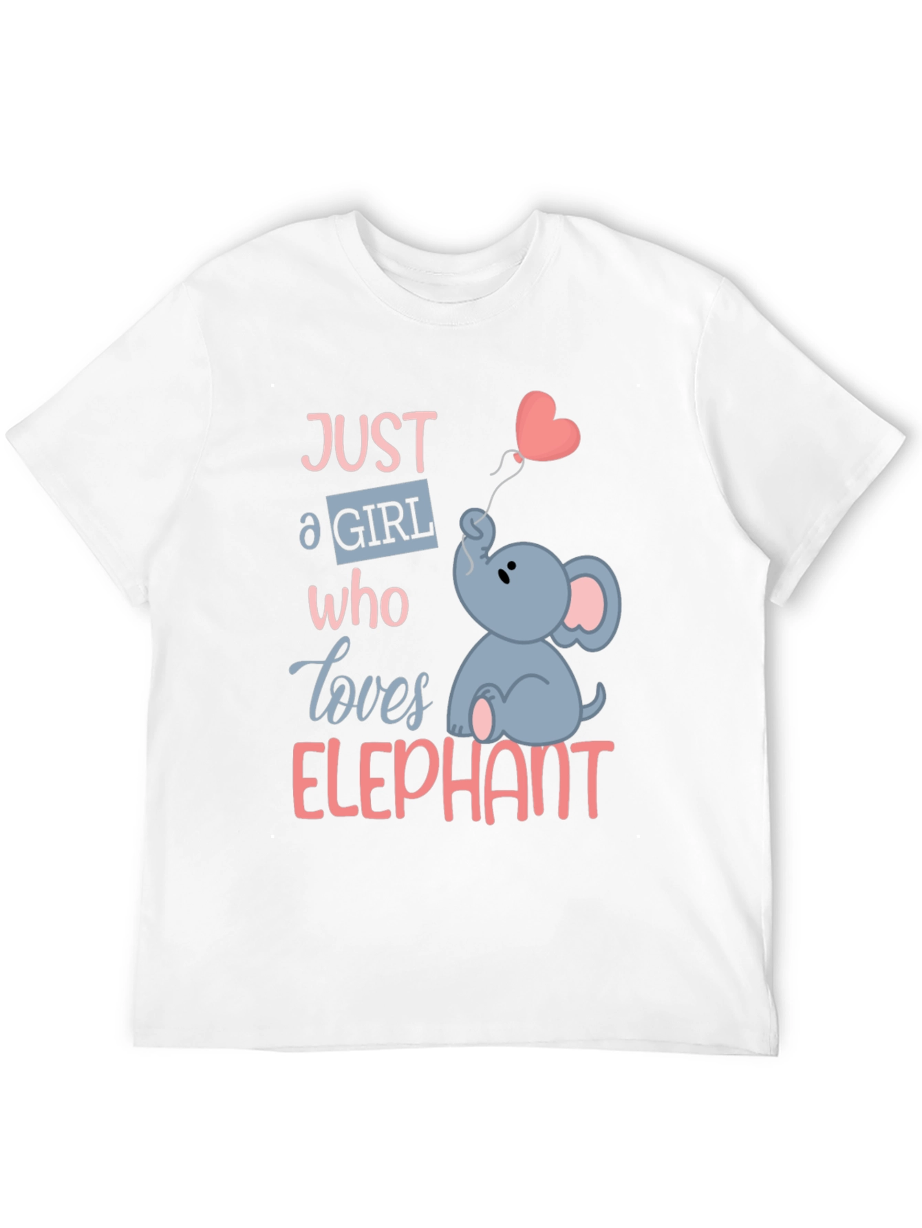 Camiseta Negra con Diseño de Elefante para Niñas