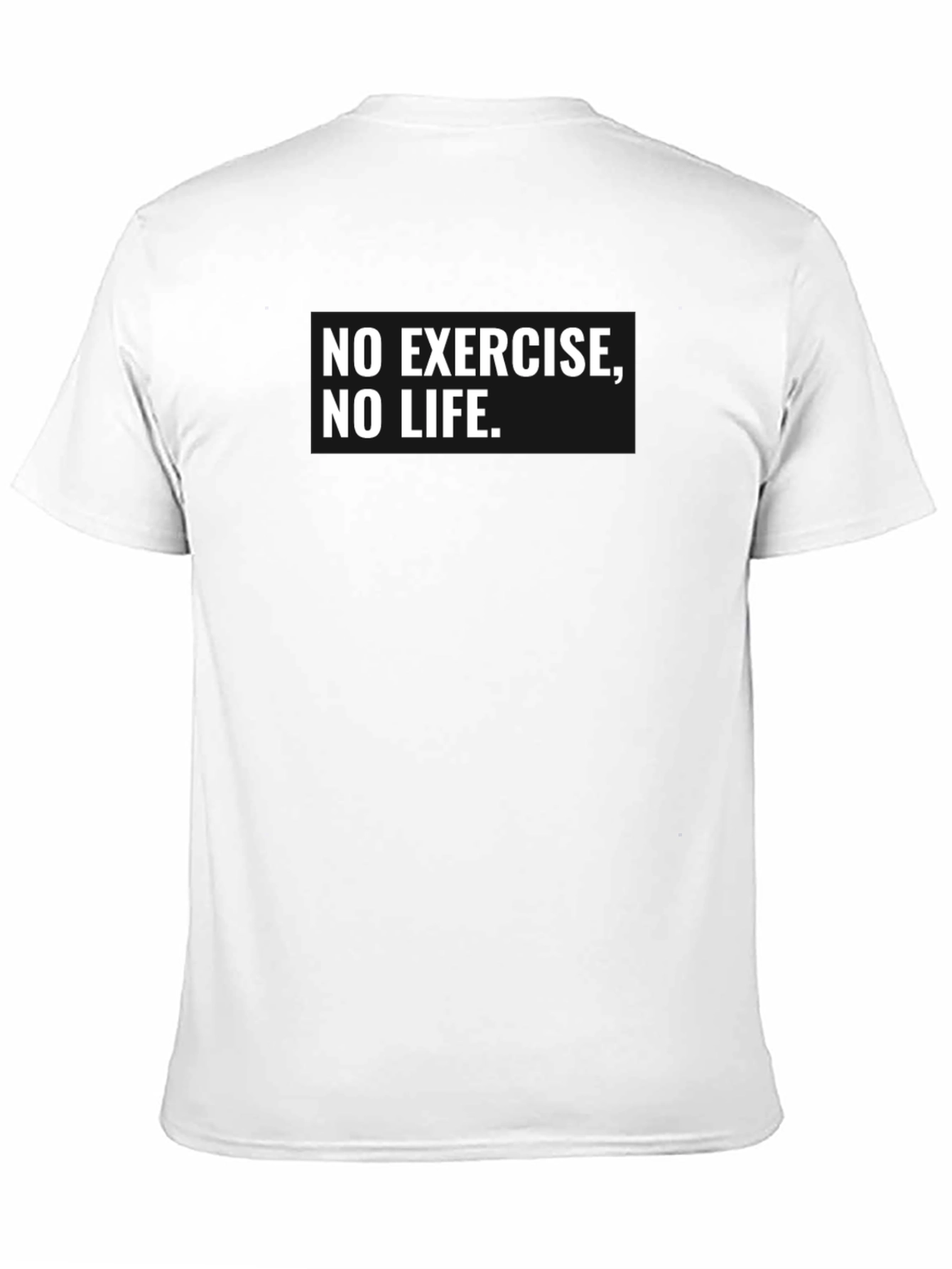 Camiseta Negra: ¡Sin Ejercicio No Hay Vida!