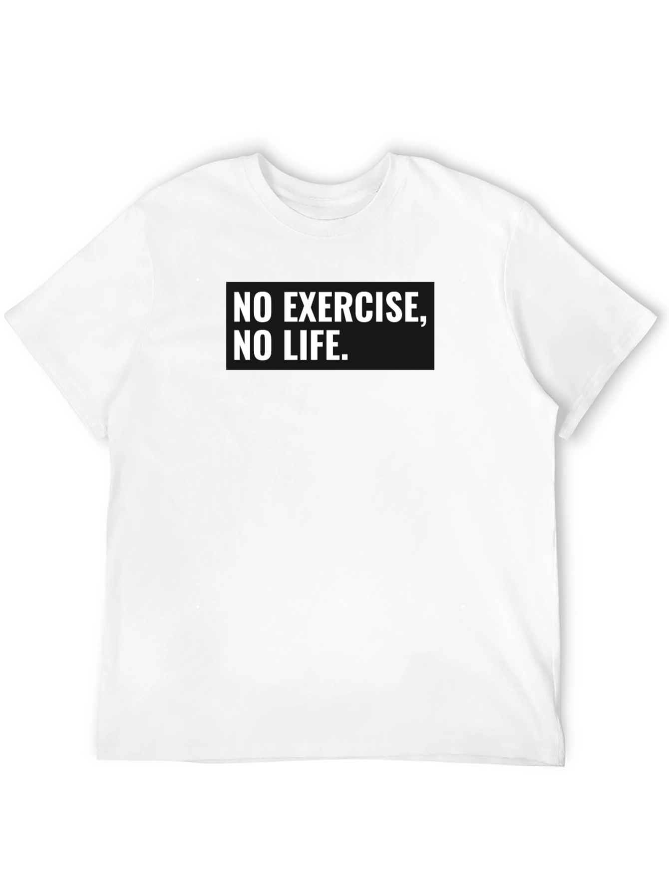 Camiseta Negra: ¡Sin Ejercicio No Hay Vida!