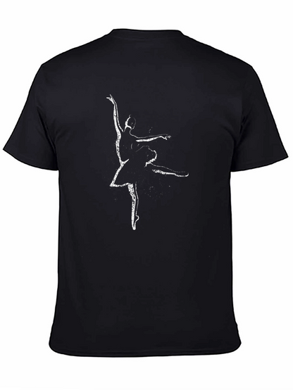 Camiseta Negra con Bailarina para Hombre