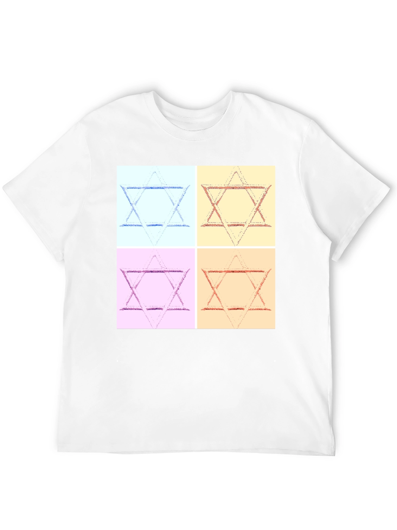 Camiseta Hombre Estrella de David Arte Pop