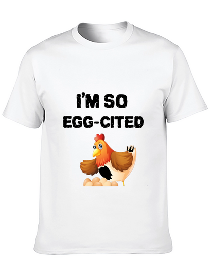 Camiseta Negra con Diseño de Pollo Divertido