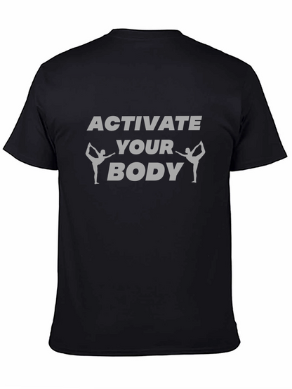 Camiseta Negra: Activa tu cuerpo con yoga
