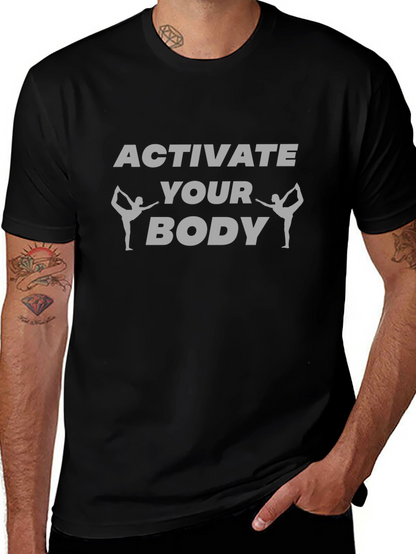 Camiseta Negra: Activa tu cuerpo con yoga