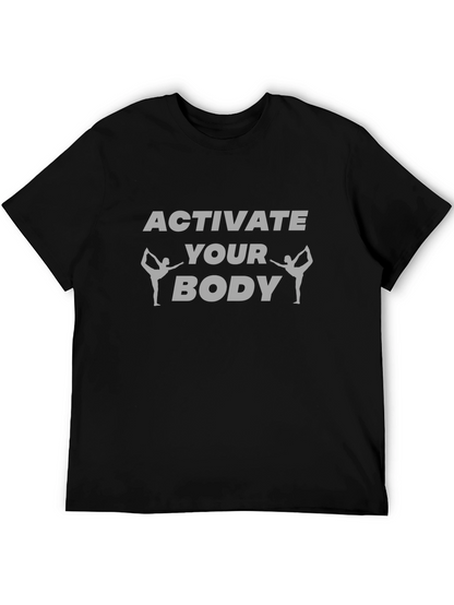 Camiseta Negra: Activa tu cuerpo con yoga