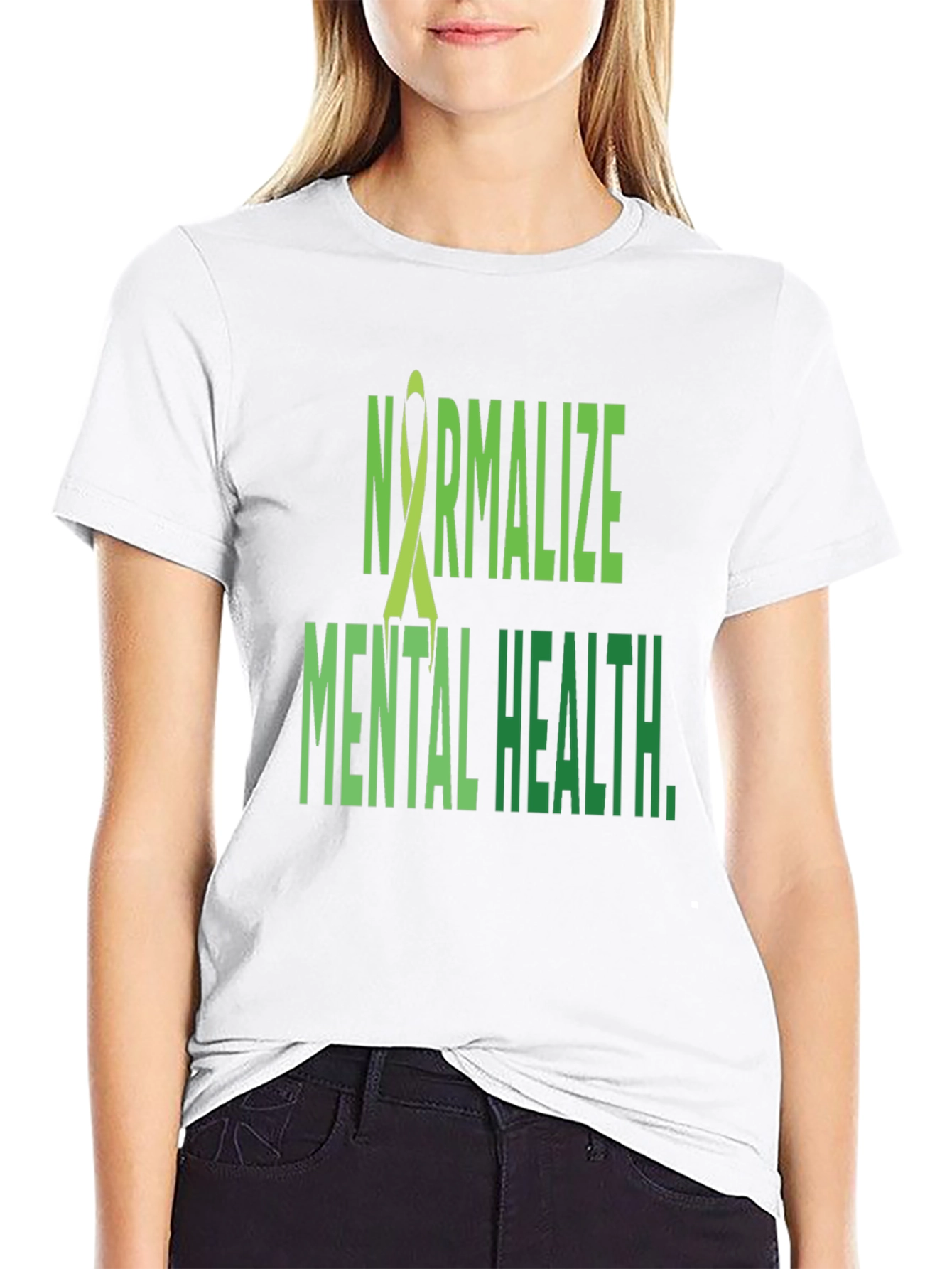 Camiseta Negra Normalizar la Salud Mental