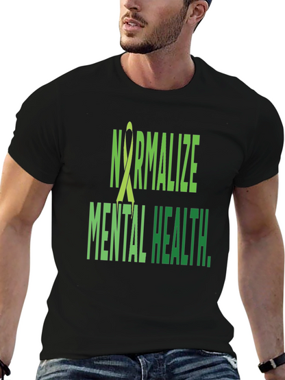 Camiseta Negra Normalizar la Salud Mental