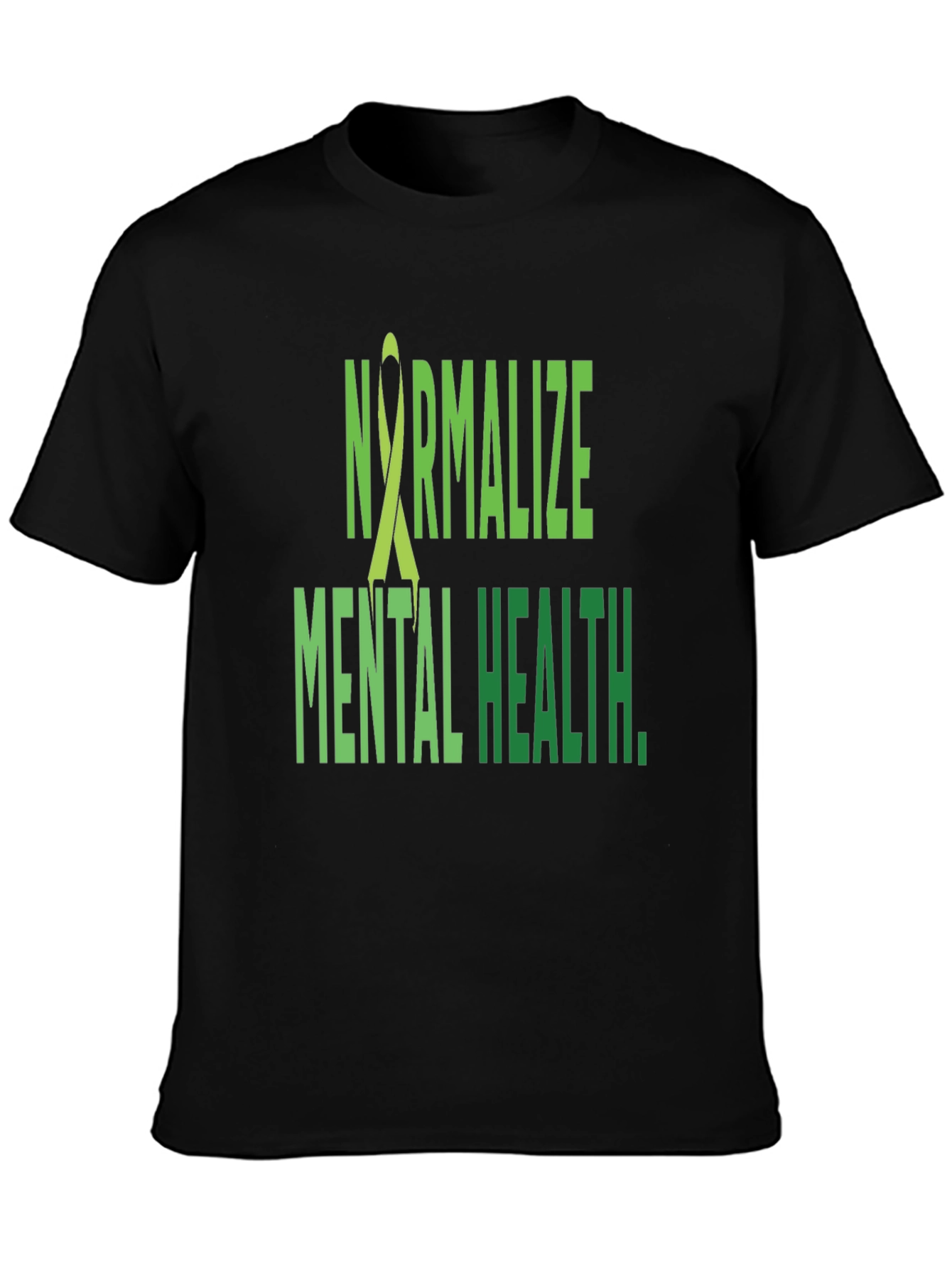 Camiseta Negra Normalizar la Salud Mental