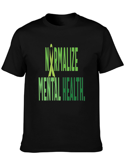 Camiseta Negra Normalizar la Salud Mental