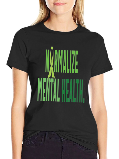 Camiseta Negra Normalizar la Salud Mental