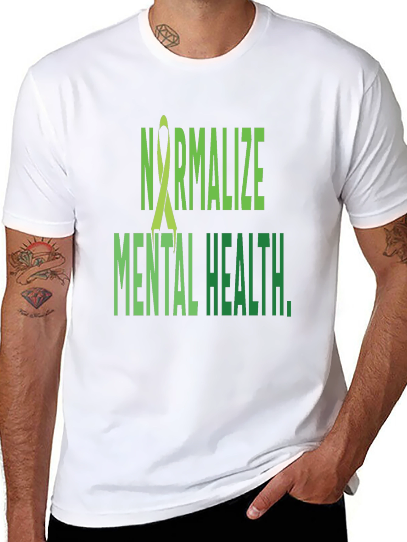 Camiseta Negra Normalizar la Salud Mental