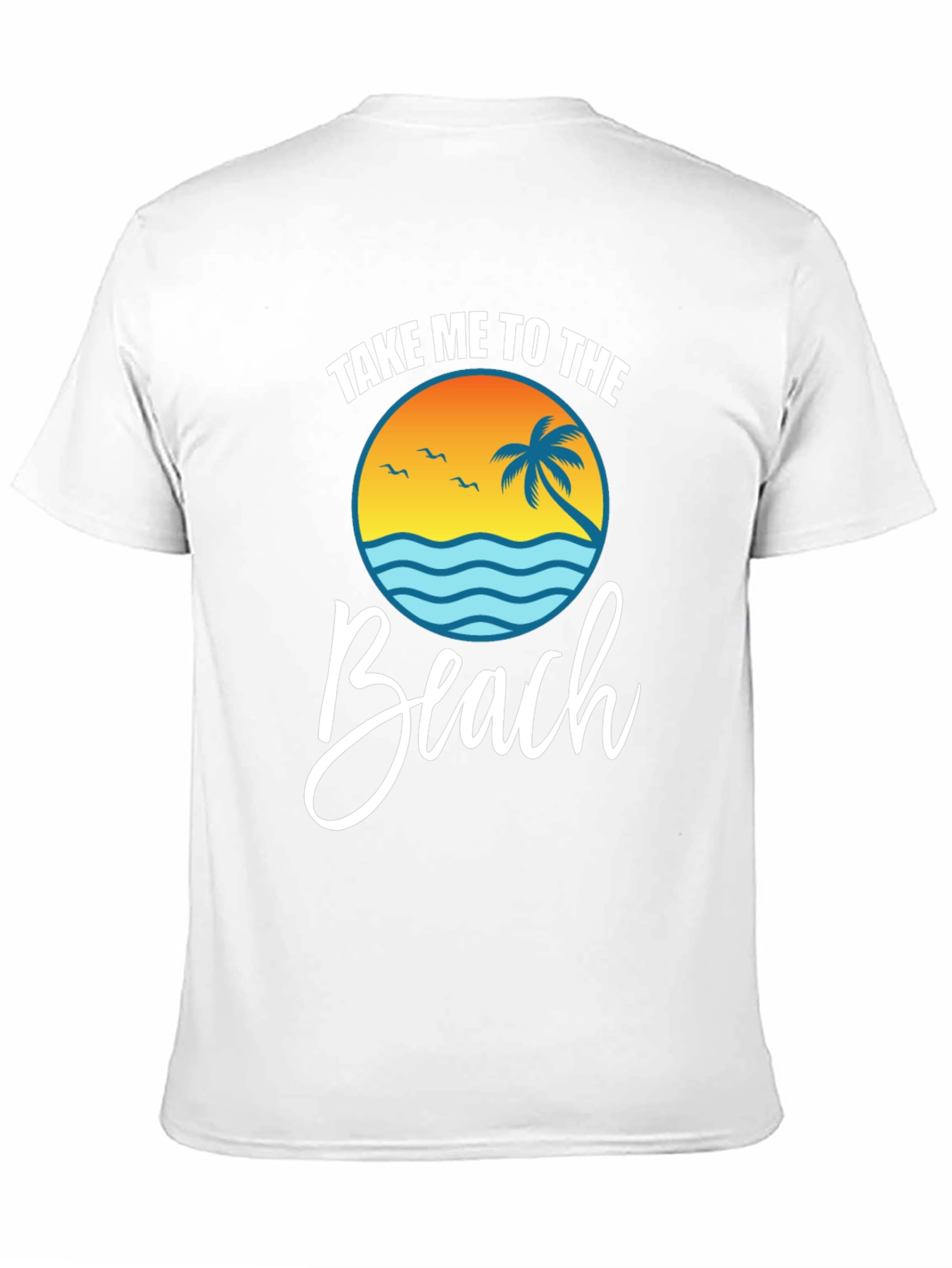 Camiseta Negra Llévame a la Playa Estilo Vacacional