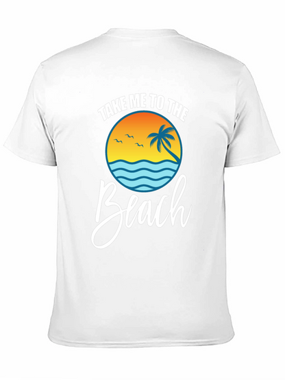 Camiseta Negra Llévame a la Playa Estilo Vacacional