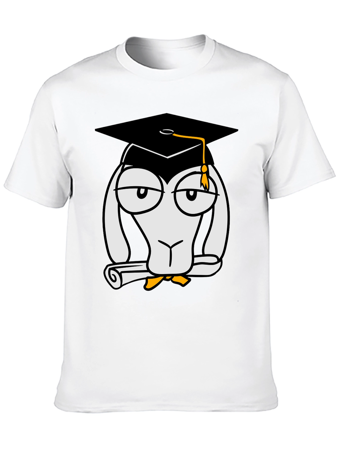 Camiseta Negra con Diseño Divertido de Graduado