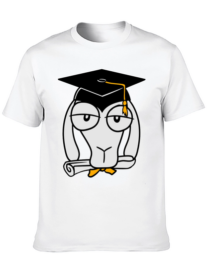 Camiseta Negra con Diseño Divertido de Graduado
